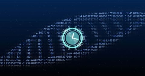 Digital Clock and DNA Strand with Binary Code Background - Download Free Stock Images Pikwizard.com