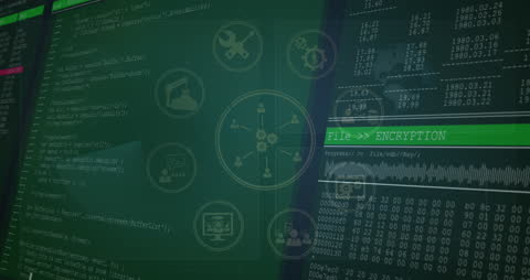 Data Processing in Progress Advanced Cybersecurity Interface