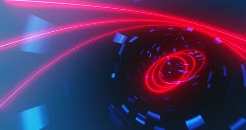 Futuristic Glowing Light Trails in Dynamic Hypnotic Motion - Download Free Stock Images Pikwizard.com