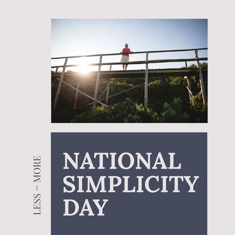 celebrating national simplicity day with nature serenity scene - Download Free Stock Templates Pikwizard.com