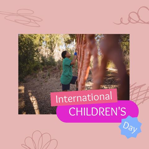 international children's day celebration with outdoor activities - Download Free Stock Templates Pikwizard.com
