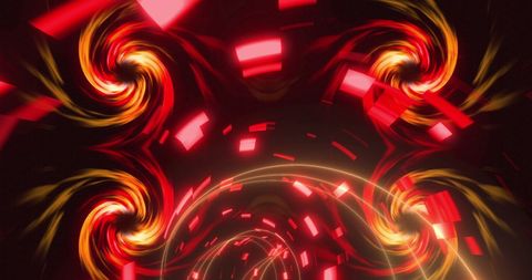 Abstract Spiral Flames and Light Tunnel - Download Free Stock Images Pikwizard.com