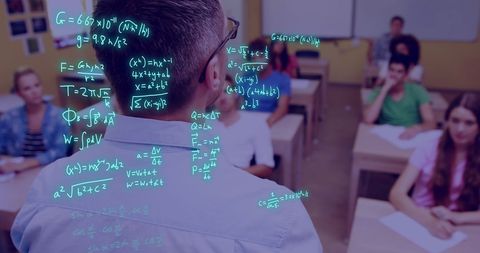 Teacher Delivering Complex Mathematics Lesson - Download Free Stock Images Pikwizard.com