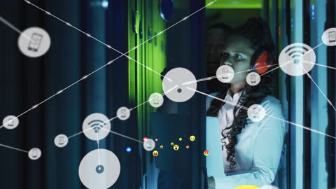 Cybersecurity Specialist Managing Data Servers