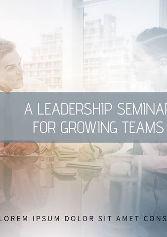 Professional Team Empowerment Leadership Seminar - Download Free Stock Templates Pikwizard.com