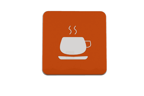 transparent coffee cup icon on red square background - Download Free Stock Videos Pikwizard.com