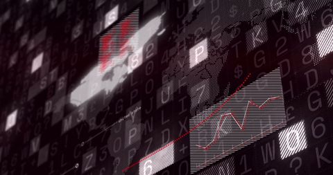 Global Data Connections with Digital Interface Visualization - Download Free Stock Images Pikwizard.com