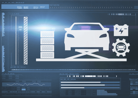transparent car engineering and data processing digital illustration - Download Free Stock Videos Pikwizard.com
