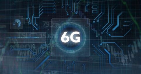6G Technology on Global Economy and Stock Market Data Background - Download Free Stock Images Pikwizard.com