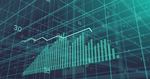 Abstract Financial Graph Showing Digital Market Trends - Download Free Stock Images Pikwizard.com