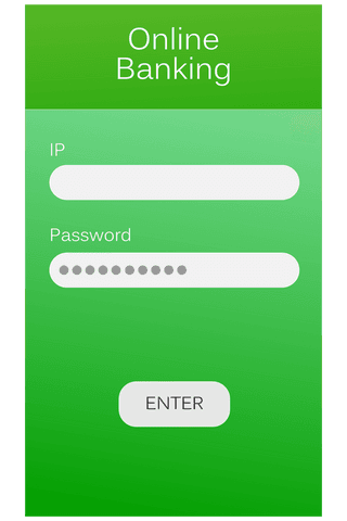 Digital Banking Login Interface on Green Transparent Background - Download Free Stock Videos Pikwizard.com
