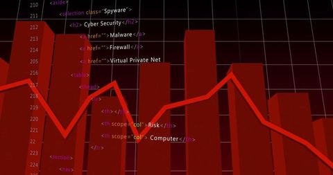 Cybersecurity Dashboard with Data Analytics and Code Interface Visualization