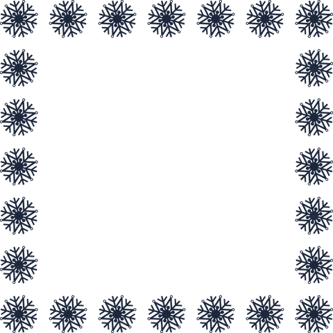 Transparent Frame with Black Snowflakes Vector - Download Free Stock Videos Pikwizard.com