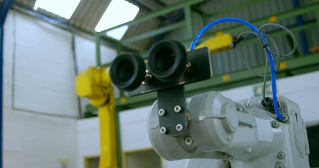 Industrial Robot with Sensors in a Factory - Download Free Stock Images Pikwizard.com