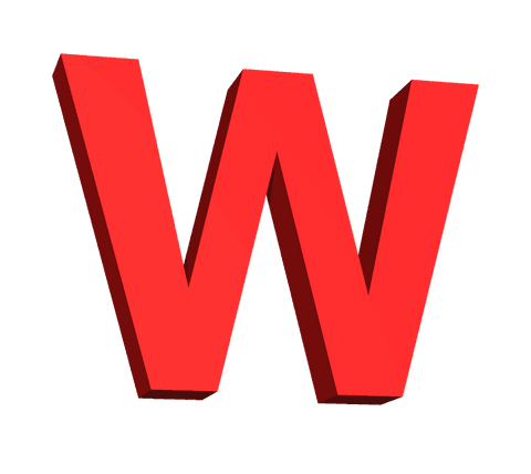 red w letter blocked style on transparent background isolated - Download Free Stock Videos Pikwizard.com