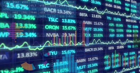Financial Data Display with Stock Market Graphs Analysis - Download Free Stock Images Pikwizard.com