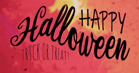 Happy Halloween Greeting with Festive Typography