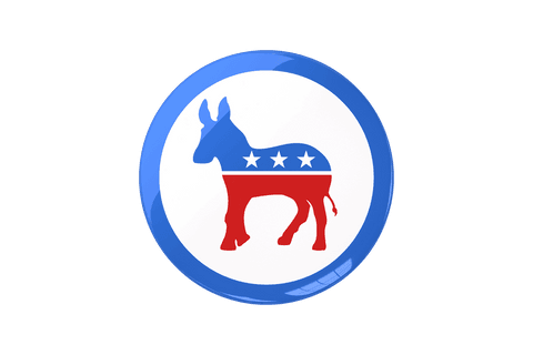 transparent badge with democratic donkey symbol - Download Free Stock Videos Pikwizard.com
