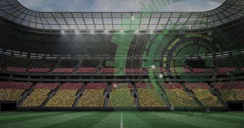 Innovative Digital Interface in Modern Sports Stadium