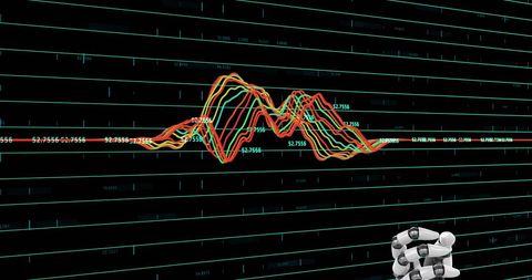 Abstract Robotic Arm Analyzing Digital Financial Graphs for AI-Based Trading - Download Free Stock Images Pikwizard.com