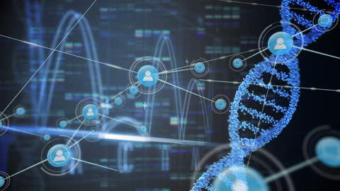 Digital DNA Helix Hologram for Genetic and Healthcare Innovations