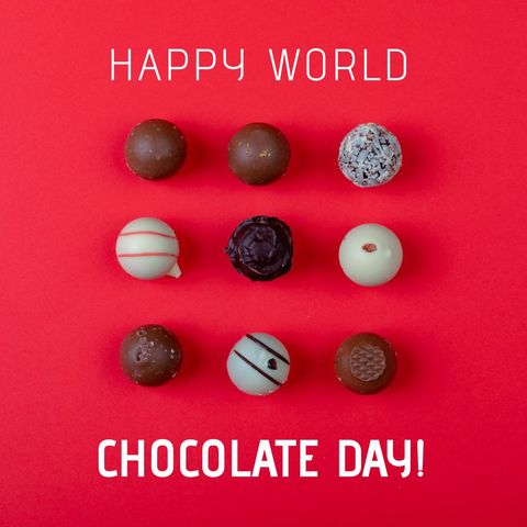 world chocolate day celebration with assorted truffles - Download Free Stock Templates Pikwizard.com