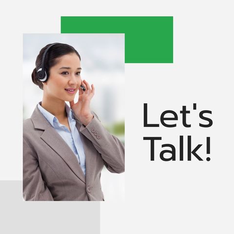 Customer Support Representative Talking via Headset - Download Free Stock Templates Pikwizard.com