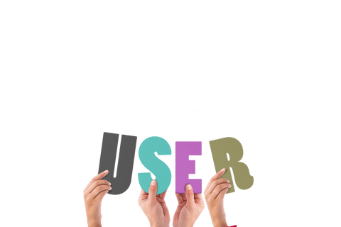 hands holding user text in vibrant colors, transparent background - Download Free Stock Videos Pikwizard.com