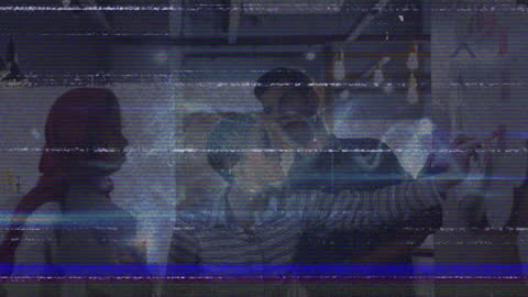 Data Processing Overlay on Soccer Analysis Animation