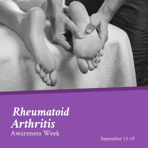 awareness for rheumatoid arthritis with foot massage therapy - Download Free Stock Templates Pikwizard.com