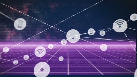 Futuristic Internet of Things Network Visualization