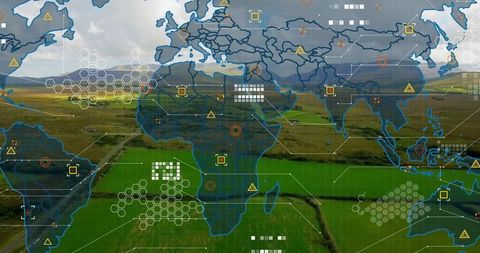 Advanced Mapping Technology Over Agricultural Landscape