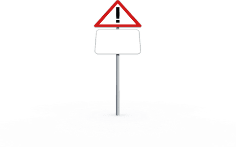 transparent warning sign isolated on gradient background - Download Free Stock Videos Pikwizard.com