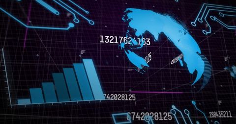 Global Financial Data Integration with Digital Connections - Download Free Stock Images Pikwizard.com
