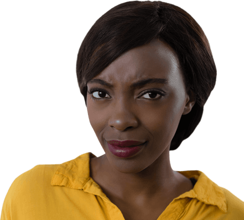 confused young african american woman with inquisitive expression transparent background - Download Free Stock Videos Pikwizard.com