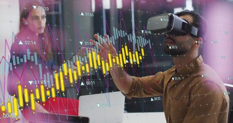Immersive Data Analysis in Virtual Reality Workspace - Download Free Stock Images Pikwizard.com