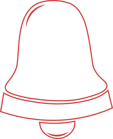 red bell outline transparent illustration with reminder theme - Download Free Stock Videos Pikwizard.com