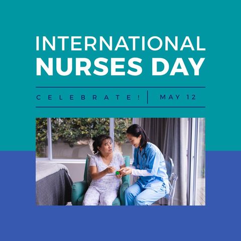 international nurses day celebration with nurse assisting patient - Download Free Stock Templates Pikwizard.com
