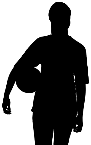 Transparent Silhouette of Female Football Player PNG - Download Free Stock Videos Pikwizard.com
