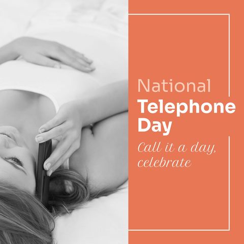 Celebrating National Telephone Day with Technology Connections - Download Free Stock Templates Pikwizard.com