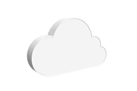 White Cloud Symbol on Transparent Background 3D Illustration - Download Free Stock Videos Pikwizard.com