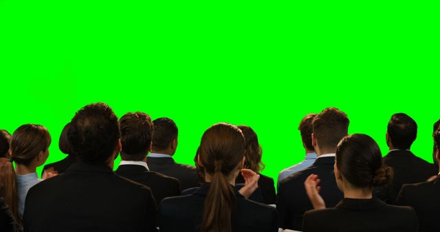 Business Executives Watching Presentation on Green Screen - Download Free Stock Images Pikwizard.com