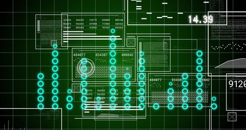 Futuristic Data Processing Graphic with Digital Visual Interface - Download Free Stock Images Pikwizard.com