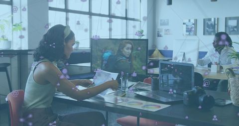 Digital Networking: Photographer Exploring Global Connections