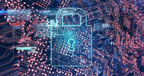 Digital Circuit Board with Cybersecurity Conceptual Lock - Download Free Stock Images Pikwizard.com
