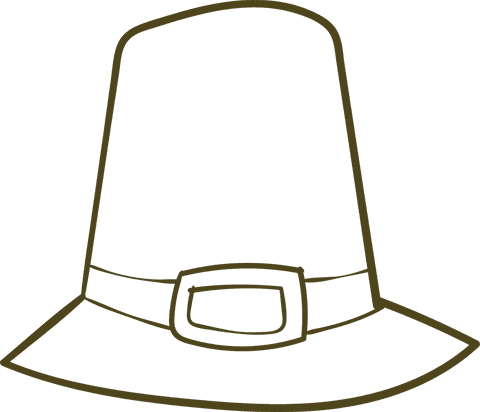 transparent brown witch hat outline clipart with belt - Download Free Stock Videos Pikwizard.com