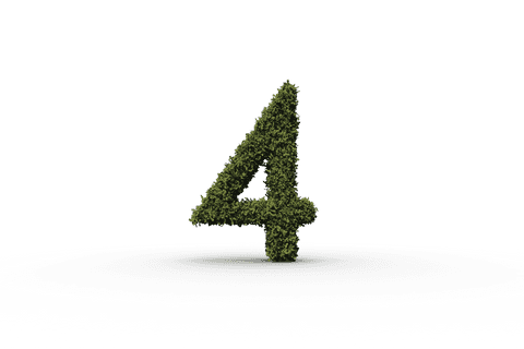 transparent grass textured number four illustration - Download Free Stock Videos Pikwizard.com