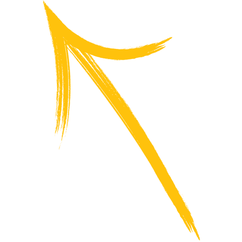 hand drawn yellow arrow pointing upward on transparent background - Download Free Stock Videos Pikwizard.com