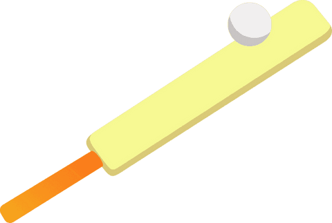 transparent cricket bat ball isometric design - Download Free Stock Videos Pikwizard.com