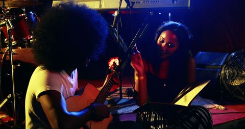 Soulful Music Jam Between Talented Afro-American Musicians on Stage - Download Free Stock Images Pikwizard.com